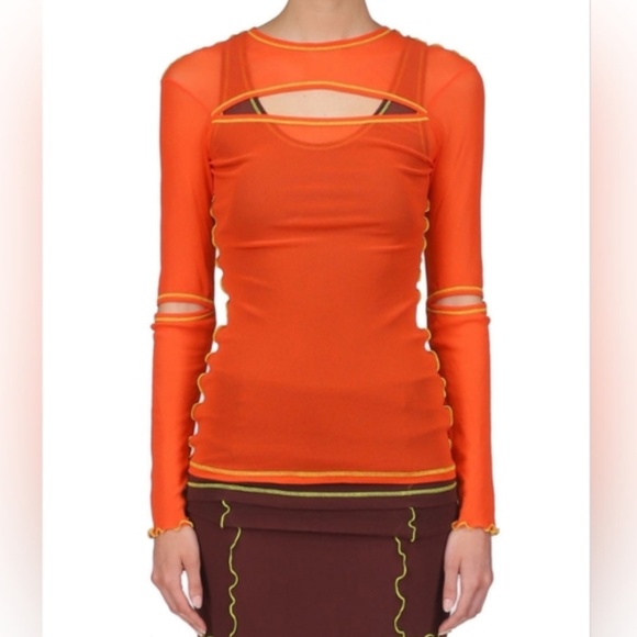 Marina moscone layered long sleeve top - Picture 1 of 13